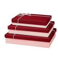 Boîte d'emballage en papier cadeau en bijoux rectangulaire en carton rigide