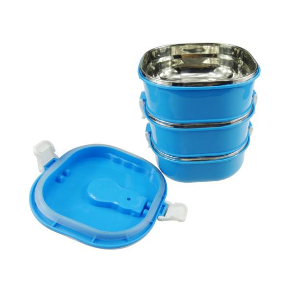 Hot selling  colorful  stainless steel square food container ,hand pan,food carrier,lunch box,food lunch container