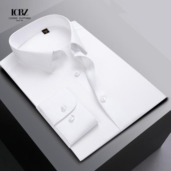 Método de Tecelagem Tricotada Escritório gótico masculino Usar camisa de vestido de poliéster camisa de calça