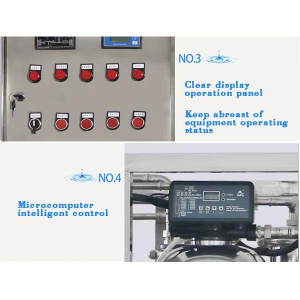 250L 500L 1000L Per Hour Pure Water Equipment With Pre Treatment And RO Desaliantion