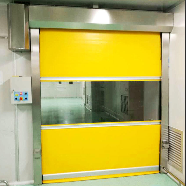 Industrial PVC Finished Rapid Roller Doors Customized Soft Curtain High Speed Zipper