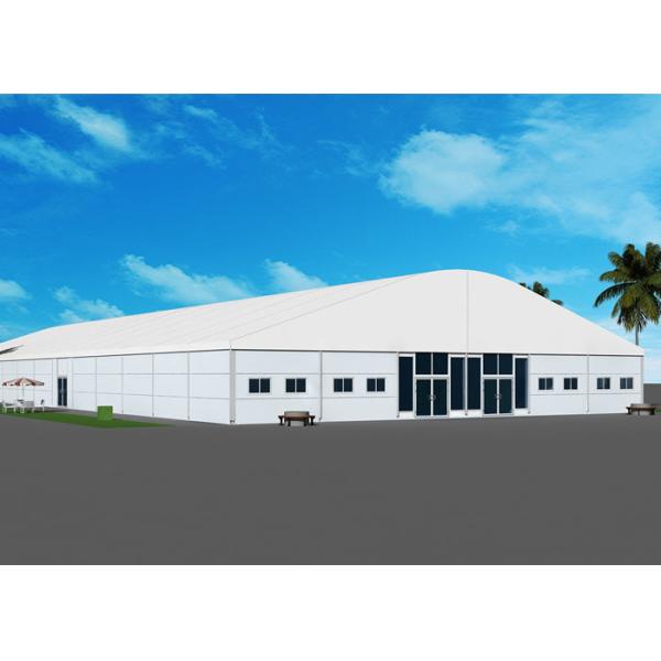 White PVC 30x60 Wedding Event Tents With Tempered Glass