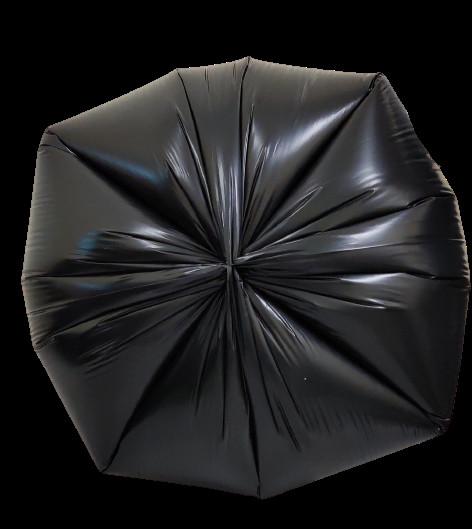 Clear environmentally friendly trash bags with 100 Count quantity