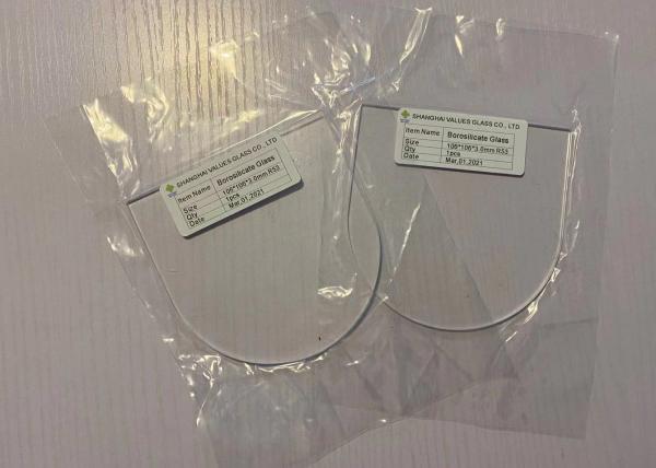 folha reforçada calor do vidro de Borosilicate de 3mm decorativa