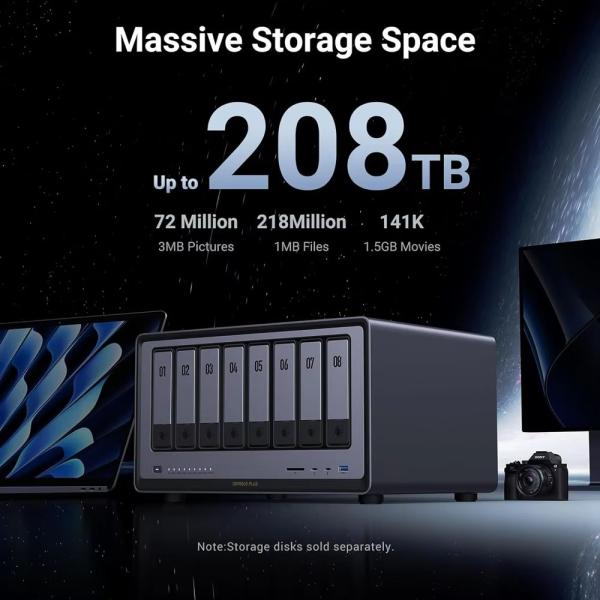 UGREEN NASync DXP8800 8-Bay NAS Intel i3 1215u 6-Core 10GbE Diskless