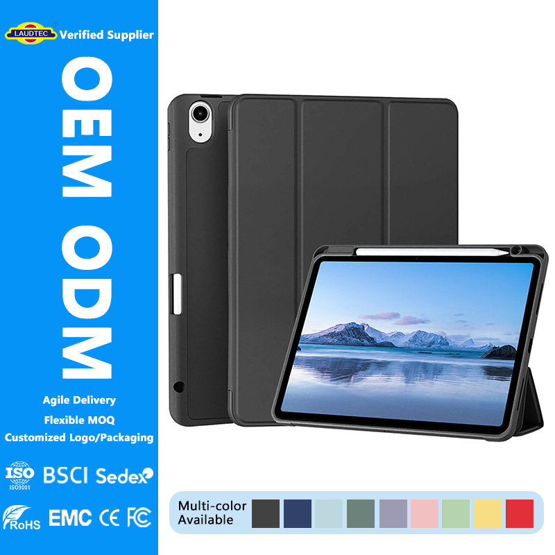 Trifold Smart Leather Tablet Case for iPad 10.2 10.9 Pro 11 OEM ODM Wholesale