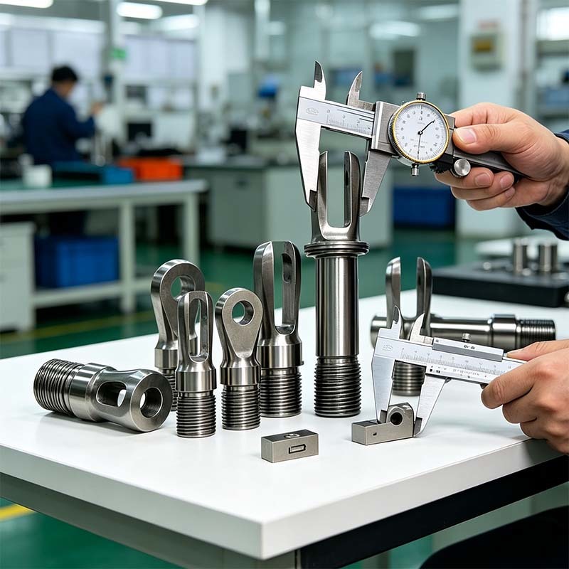 Custom CNC Machined Stainless Steel Rod End Joint for Automation Linkage