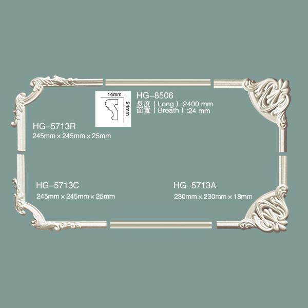 Decorative Corner Moulding Pu Elegant Corner And FramesHG-5713