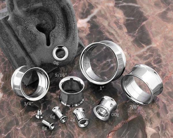 8g Fashion Titanium Ear Jewelry ASTM F136  Titanium Internally Threaded Eyelet