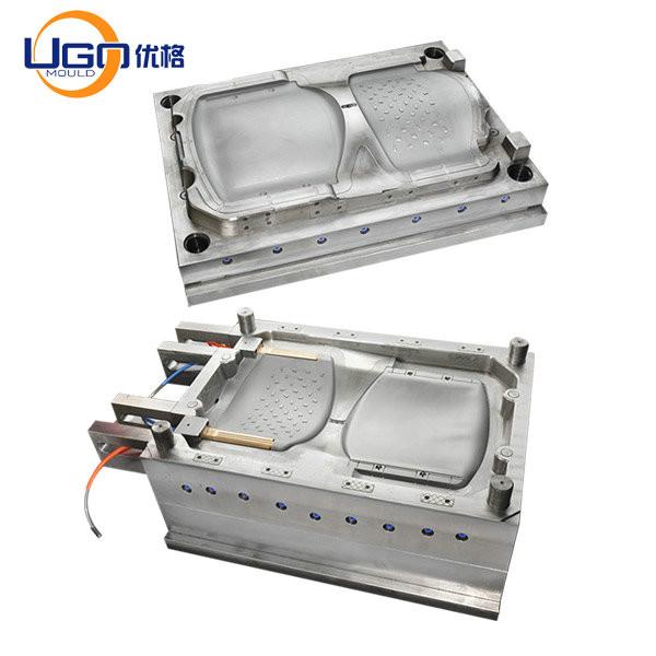 Chair Seat Plastic Injection Mould Back With Aluminum Legs Office Chair