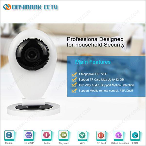 IR night vision two way audio p2p wireless hidden ip camera