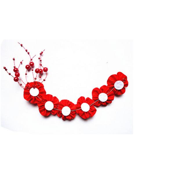 Bridal headdress flower hair accessories Starry Plum Purple Red White Pink Blue