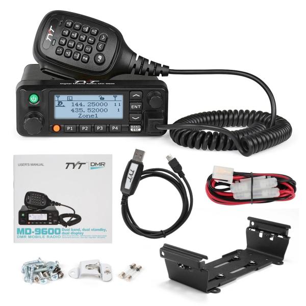 1000 channels Digital Mobile Radio VHF UHF 50W High Power Walkie Talkie TYT MD-9600