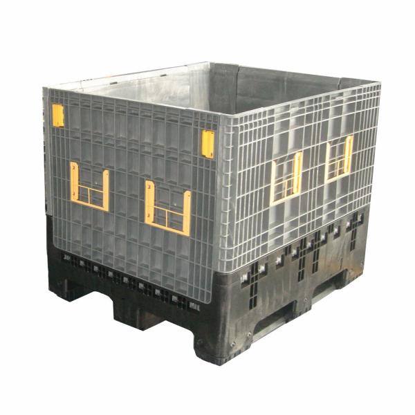 1200*1000*590mm Heavy Duty Foldable Warehouse Storage Container with Wheels and Handle 1T