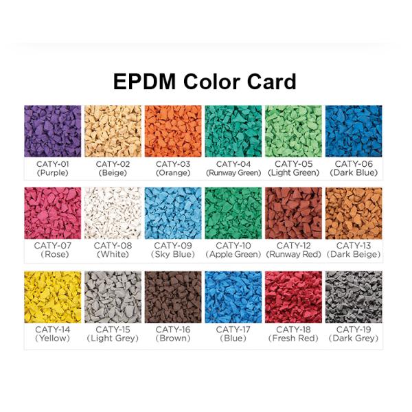 Голубые EPDM гумовые гранулы игровой площадки Полы Устойчивость к воздействию погоды Хорошее поглощение ударов