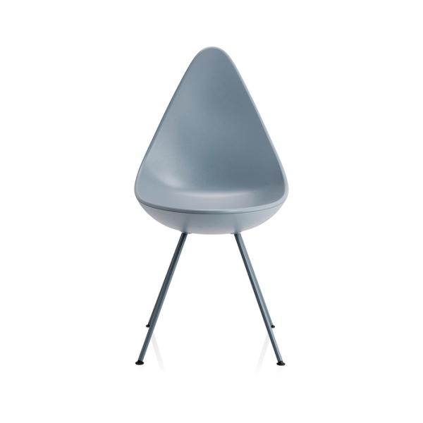 Arne Jacobsen Drop Fiberglass Dining Chair Modern Design For Living Room / Cafe