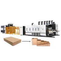 carton ondulé complètement automatique de machine d'impression de la boîte 150pcs faisant en ligne