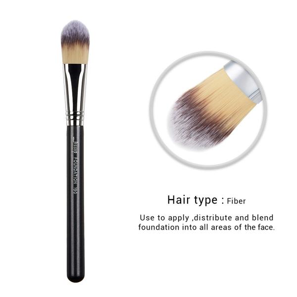 Grab Powder Flawless Foundation Brush Synthetic Hair Copper Ferrule