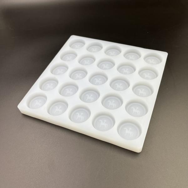 Round Ice Silicone Candy Mold Trays Reusable 25 Cavities Diameter 35mm