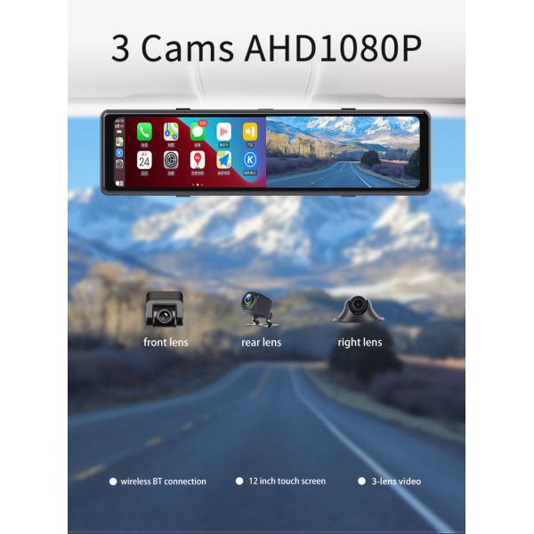 Rearview Mirror Customize Carplay Dashboard Car Play Bluetooth DVR 2.5K 1440P