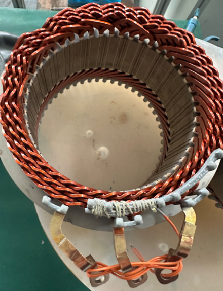 180mm OD 6-Layer Hairpin Stator, 75mm Stack, PMSM for Servo Motors & Industrial