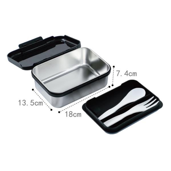 Leak Proof Food Container Feature in 1 Compartments Metal Lunchbox for Convenient