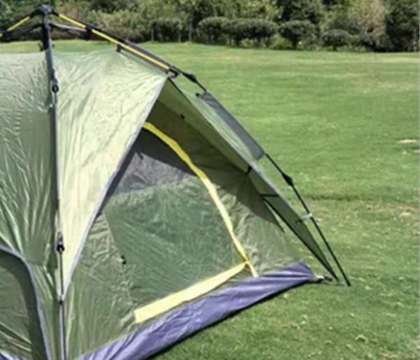210*210*135cm Automatic Fibreglass Pole Waterproof PU2000mm Coated Green 190T Polyester Rainproof Outdoor Camping Tents