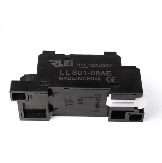 Relay Socket Base LLS01-08AE Type 8-Pin DIN Rail Panel Mount Compact Design Custom Assembly R&D Solutions