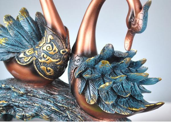 Wedding Use Resin Decoration Crafts Swans Design Lovers / Couples Souvenirs