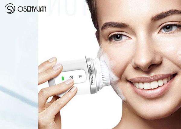 Electric Ultrasonic Facial Cleansing Brush Waterproof Face Deep Cleaning Cleanser Massager