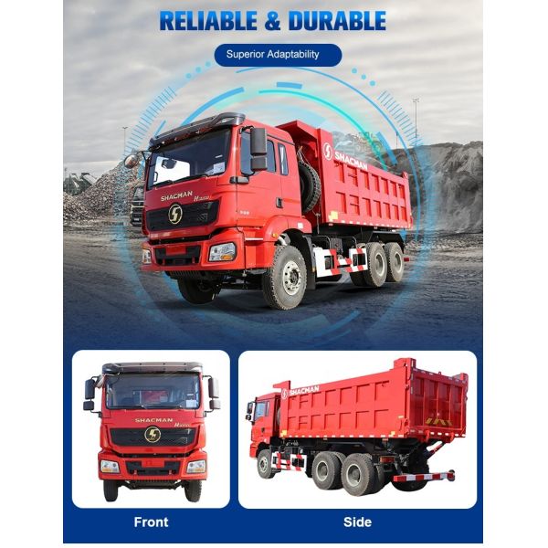 SHACMAN 6x4 Off Road Dump Truck 380HP Euro 3 Engineering Transport Truck