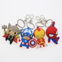 настраиваемые игрушки делают 3D мультфильмы аниме Капитан Америка резиновый ключик настраиваемый ПВХ ключик