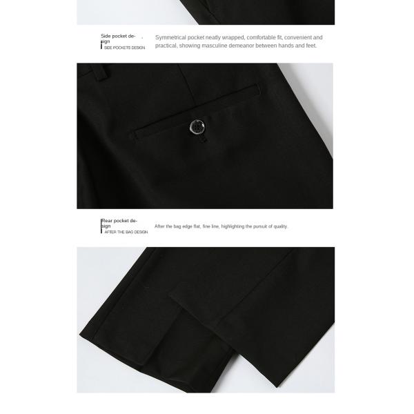 Anti-Shrink Loose Straight Men's Leisure Trousers for Business and Formal Occasions