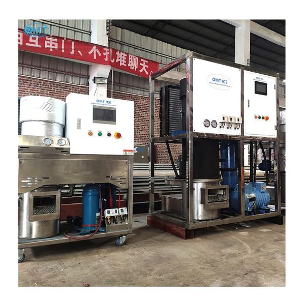 6.8kw Powerhouse Portable Tube Ice Maker 1 Ton Stable Operation With High Speed