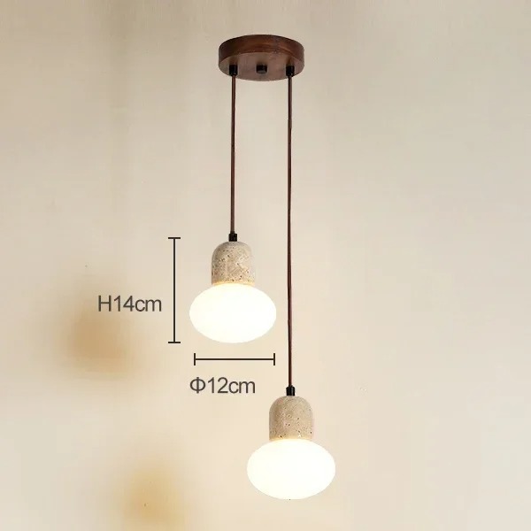 Wabi Sabi Pendant Light Designer Retro Stone Light Bedroom Bedside Dining Lights（WH-AP-676）