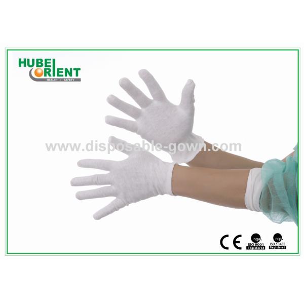 Перчаток хлопка Polyethene 100% цвет мягко чисто устранимый белый