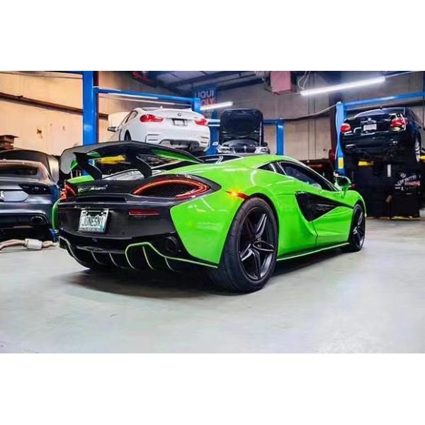 Pour McLaren 540c 570s 570gt Kit de carrosserie en fibre de carbone 540c 570s 570gt Modifié NOVI Style Spoiler Diffuseur de lèvres avant
