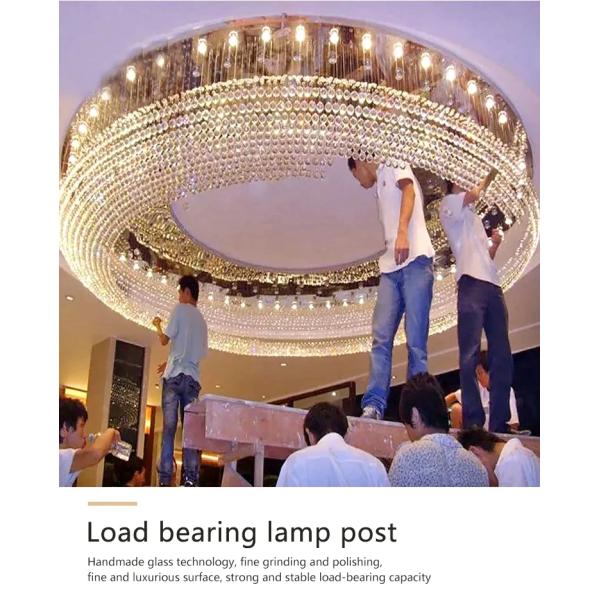 Brass Crystal Halo Chandelier Pendant Light 110V-220V OEM ODM