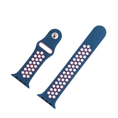 ремешок для часов силикона RoHS умного ремешка для часов 38mm двух- breasted красный