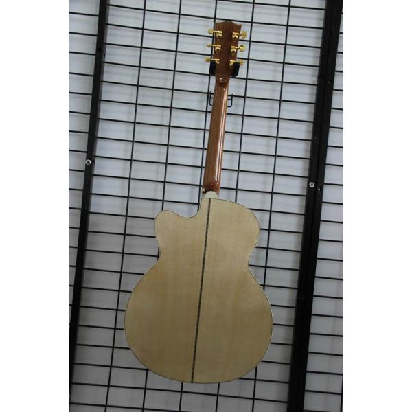 Free shipping China handmade J2002 nature cut away electric acoustic guitar