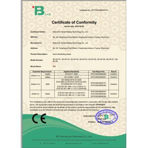 Shenzhen Smart Display Technology Co.,Ltd Certifications