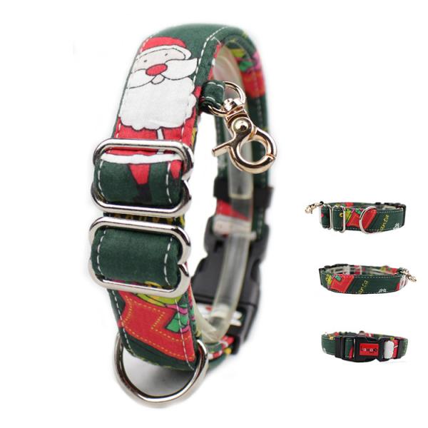 C509 New Pet Product Custom Nylon Cotton Inflatable Martingale Dog Pet Collar for Big Dog