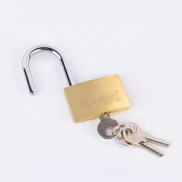 Rarlux New Arrival Solid Padlock Brass Body Brass Cylinder Thin Brass Padlock