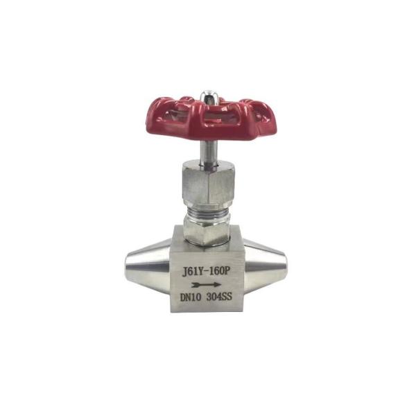 J61W/Y-160P/320P 304 válvula de agulha de soldadura com traseira de aço inoxidável com certificação ISO 9001
