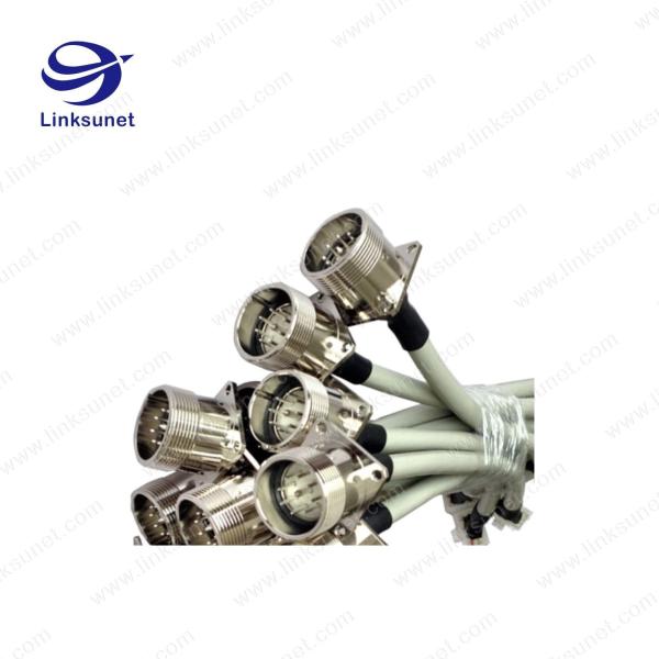  9pin Silver plated copper alloy connector add LIYCY 26-18 awg wiring harness