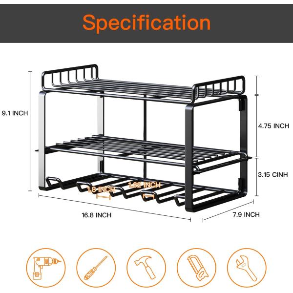 Effortlessly Organize and Access Power Tools with Floating Tool Shelves and Pegboard