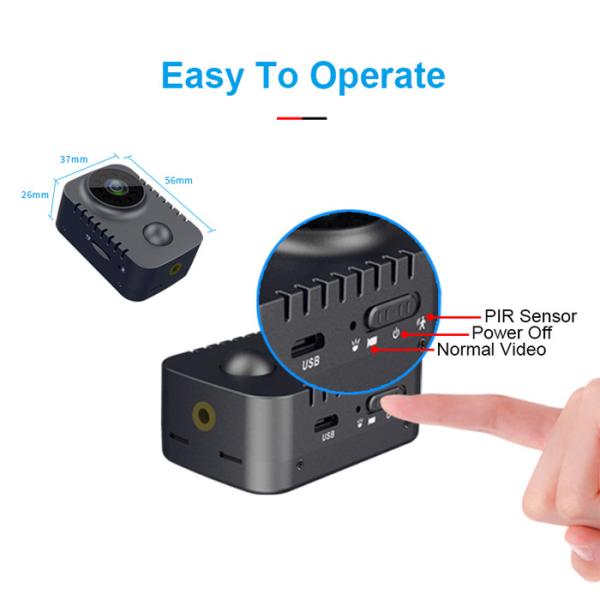 Mini Hidden TF Card 128GB Wireless SPY Cameras 1080P Without WiFi Night Vision