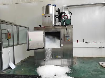 Koller 2 Vessel Flake Ice Machines With Danfoss Refrigeration Parts / 500kg Ice Bin