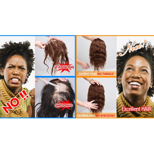 Natural Black Top Quality Kinky Curl Texture Peruvian Remy Hair Wigs