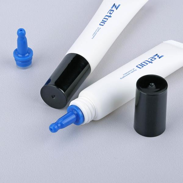 10ml - 25ml Empty Plastic Squeeze Tubes Customized Small Squeeze Tubes With Glossy Drip Caps
